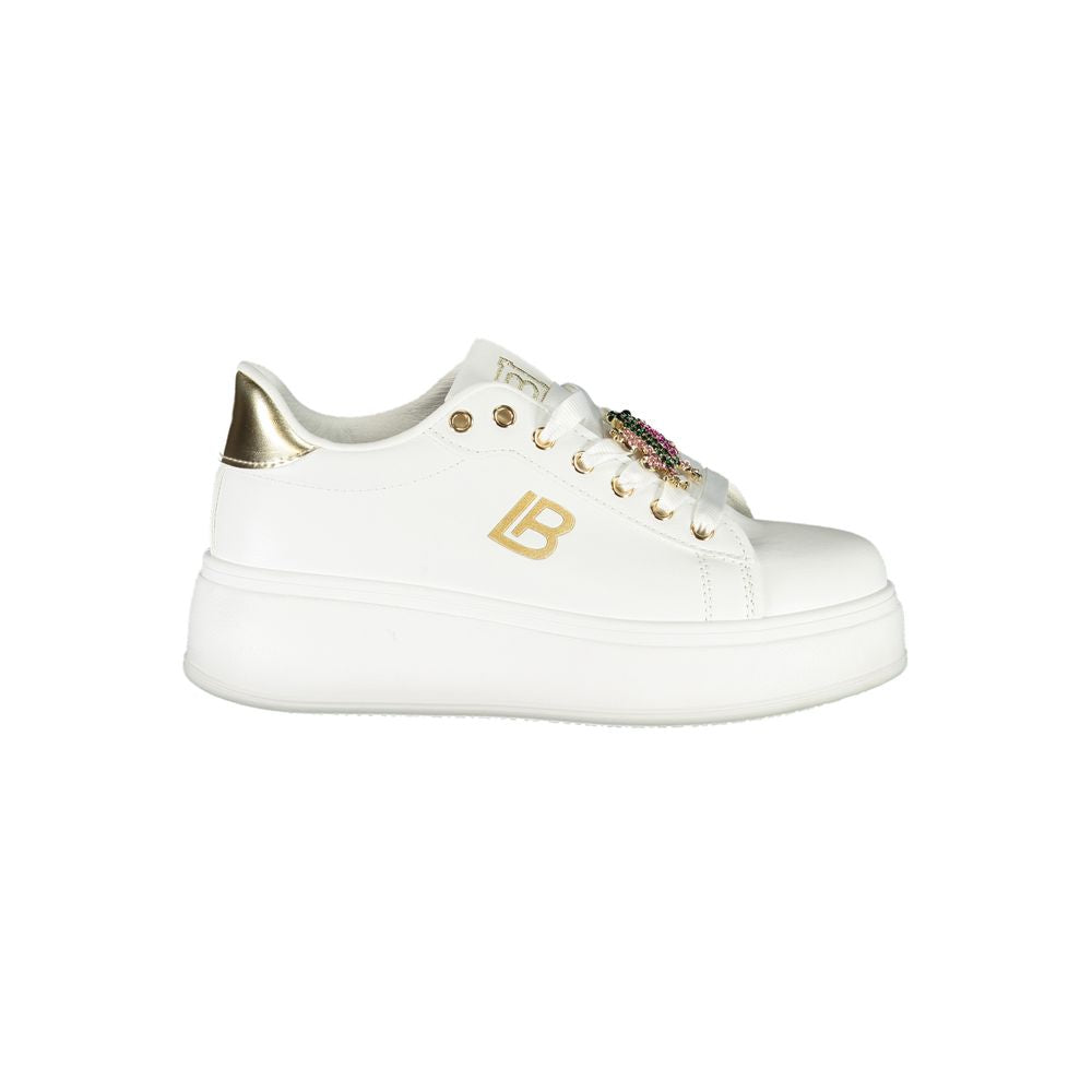 Laura Biagiotti Hvid Syntetisk Dame Sneaker
