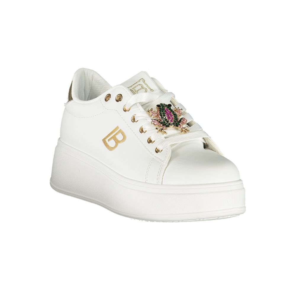 Laura Biagiotti Hvid Syntetisk Dame Sneaker