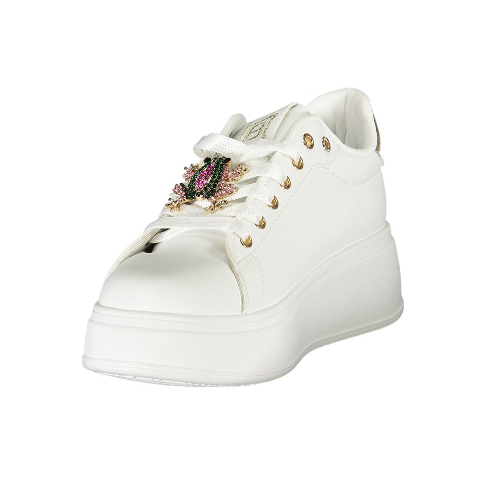 Laura Biagiotti Hvid Syntetisk Dame Sneaker