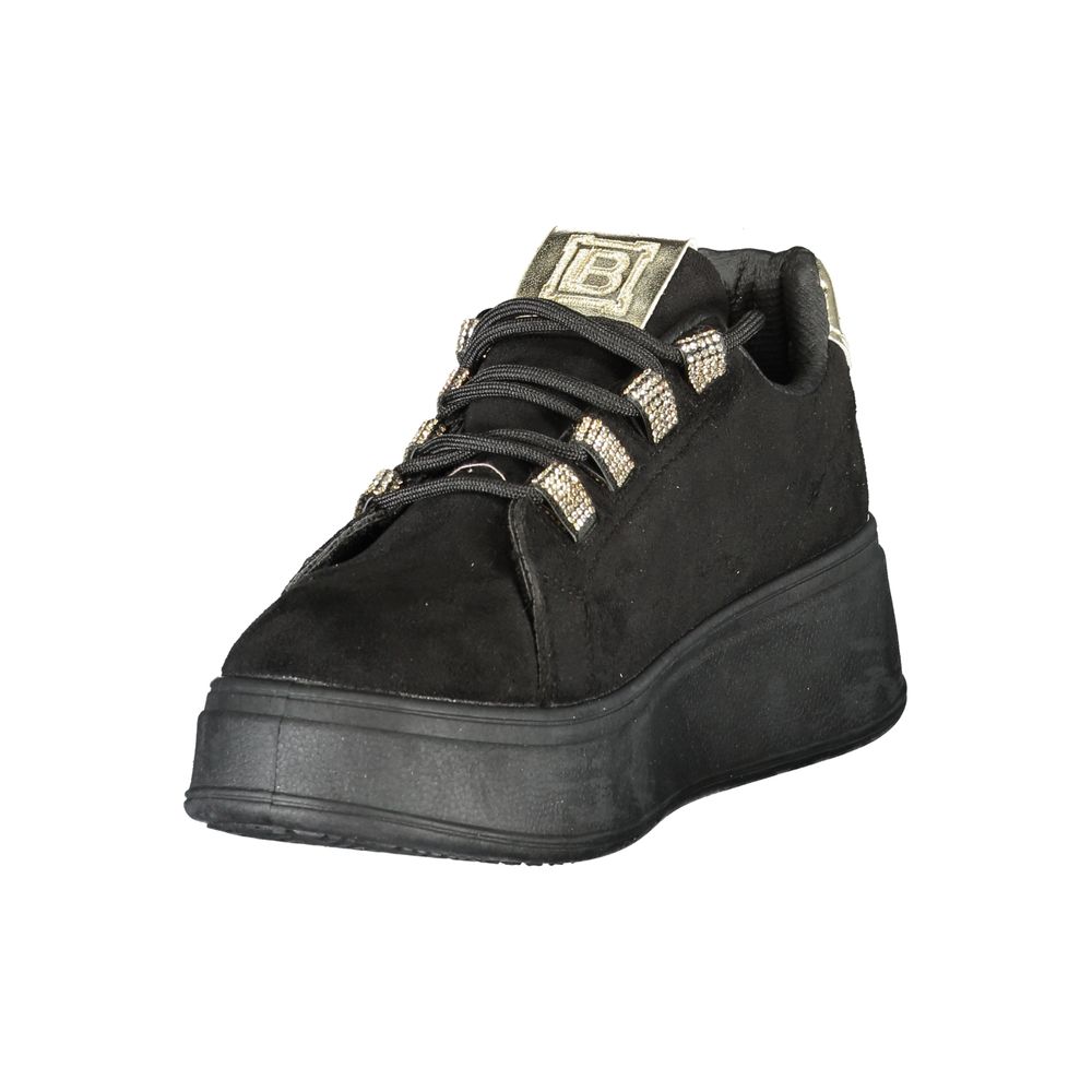 Laura Biagiotti Sort Polyester Dame Sneaker