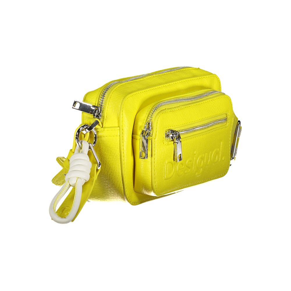Desigual Gul Polyethylen Håndtaske