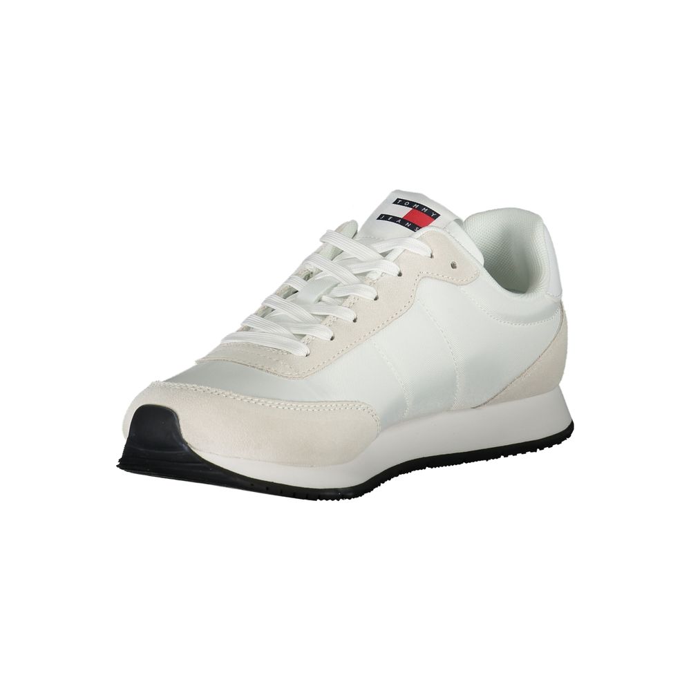 Tommy Hilfiger Elegante Hvide Sneakers med Kontrastdetaljer