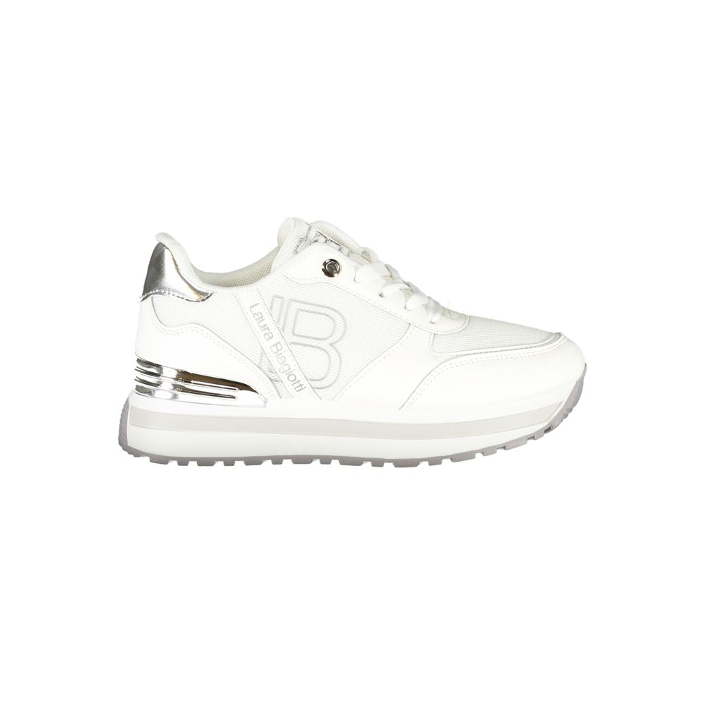 Laura Biagiotti Hvid Polyester Dame Sneaker