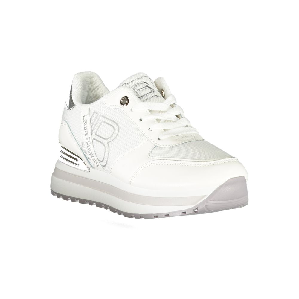Laura Biagiotti Hvid Polyester Dame Sneaker