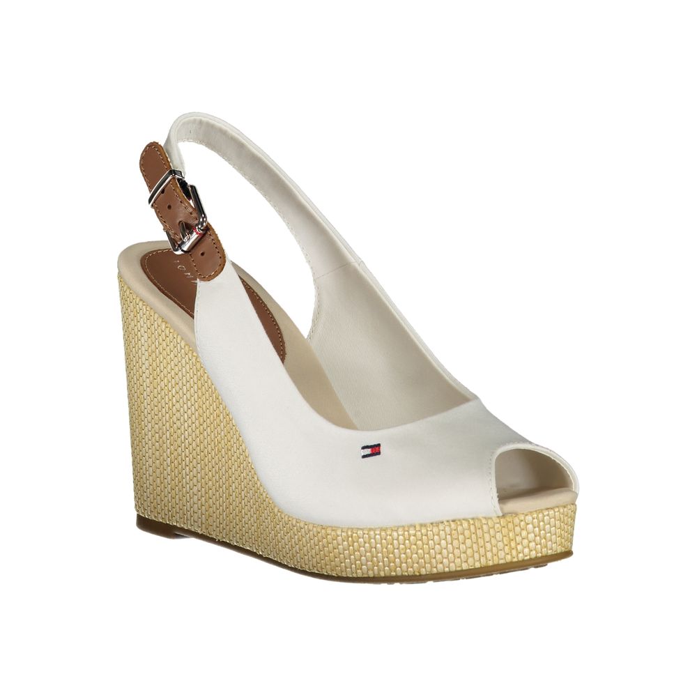 Tommy Hilfiger Hvide Bomulds Sandaler