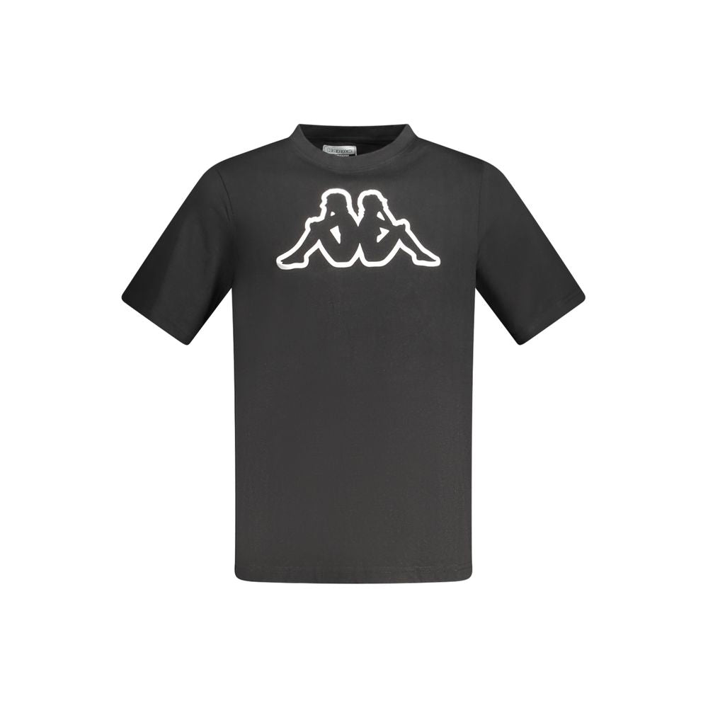 Kappa sort bomulds-T-shirt til mænd