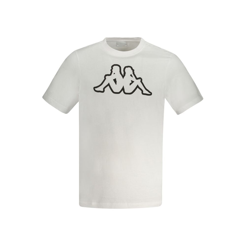Kappa Hvid Bomuld Herre T-shirt
