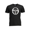Sergio Tacchini sort bomulds-T-shirt