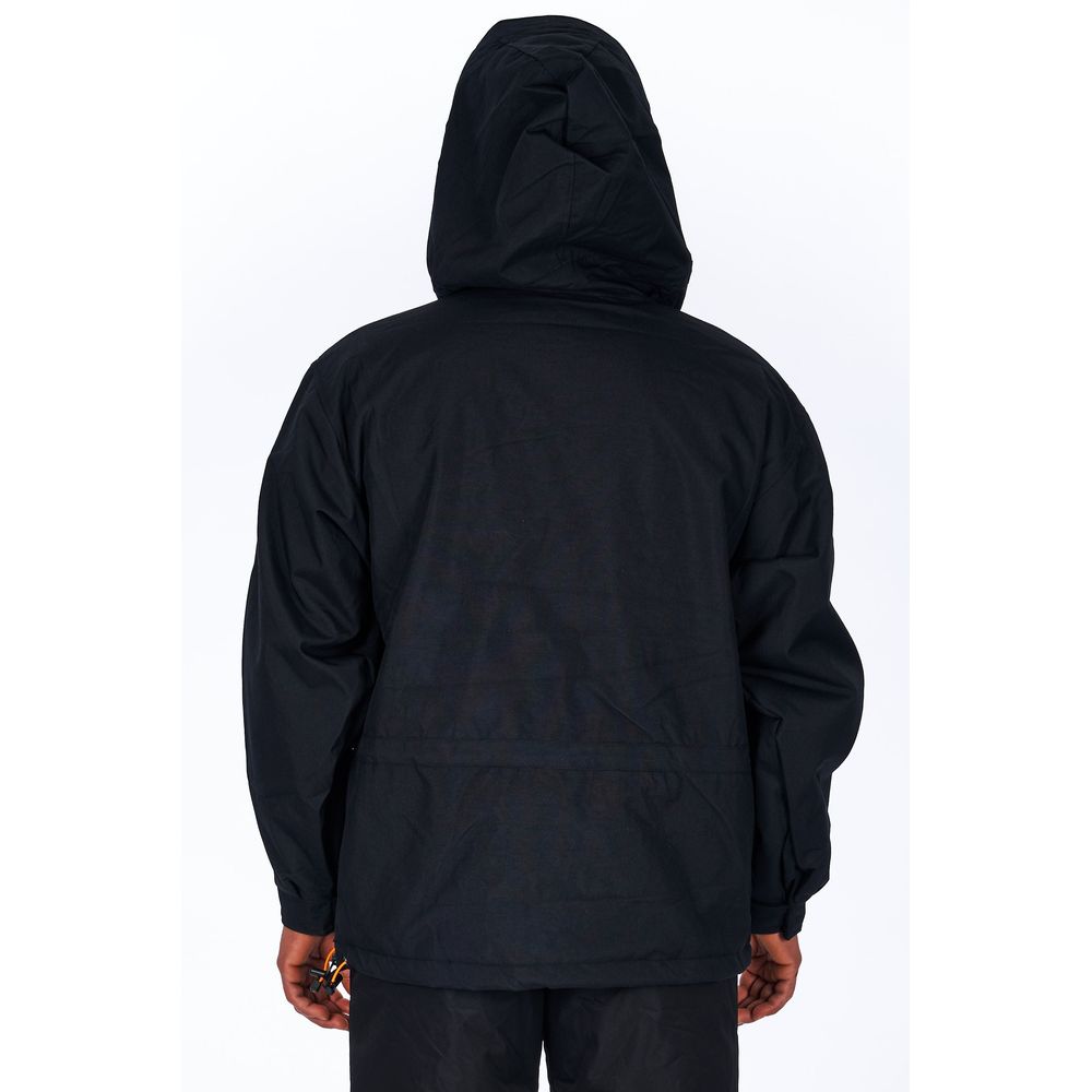 Ladakh Black Polyester Men Jacket