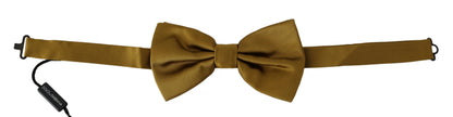 Dolce &amp; Gabbana Elegant Sennep Silke Butterfly
