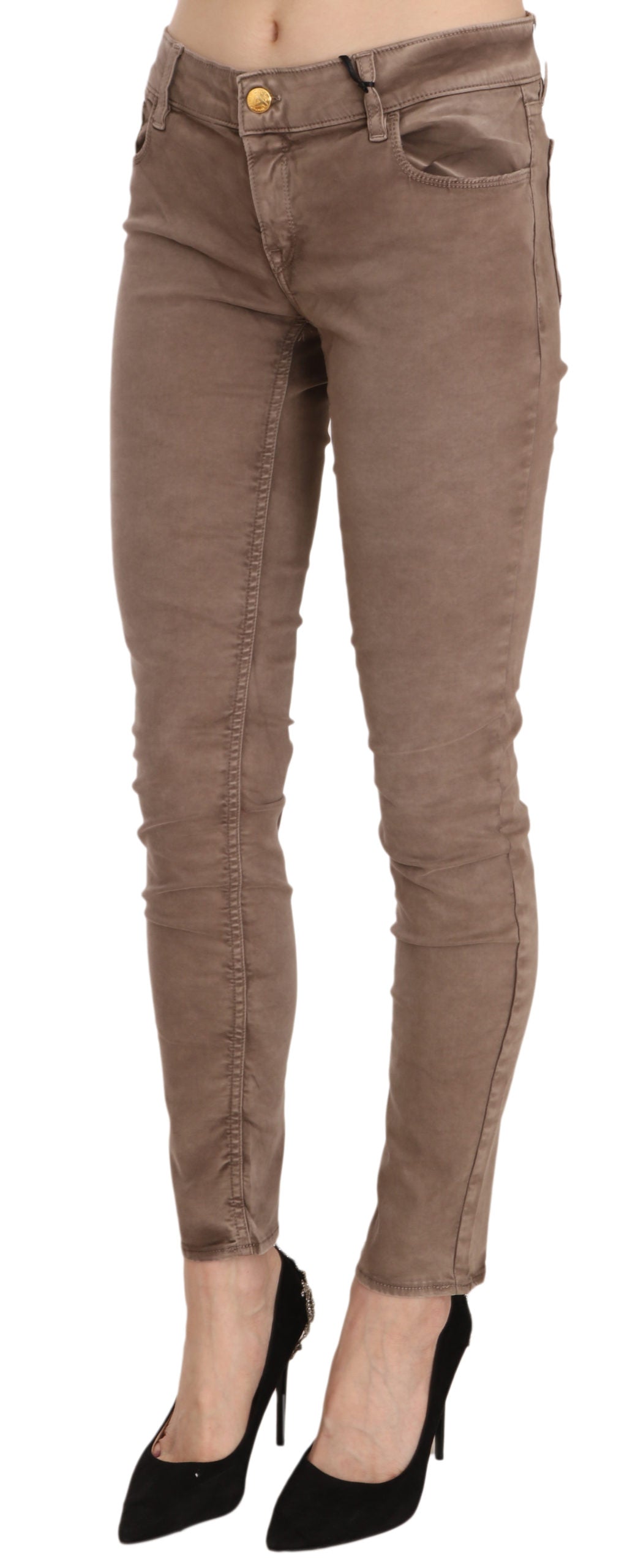 CYCLE Chic brune slim fit skinny jeans