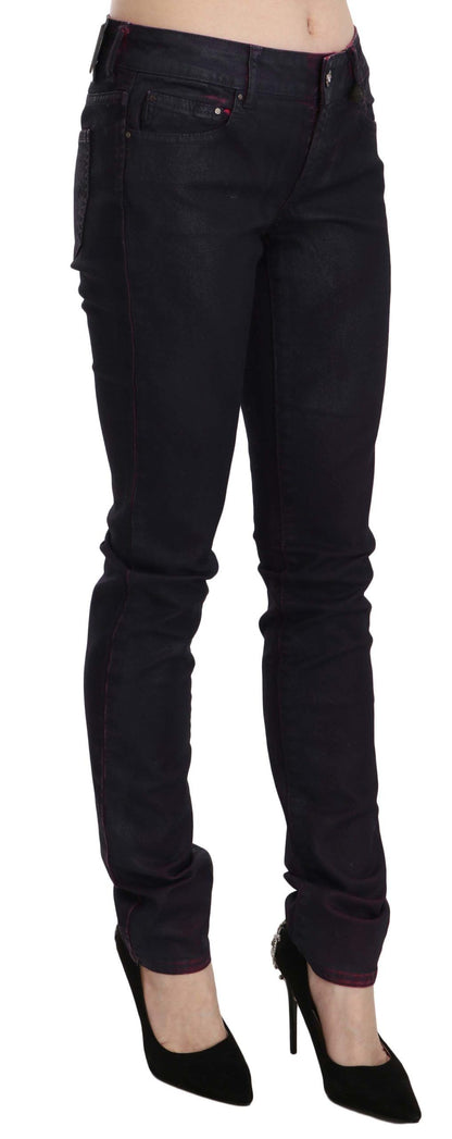 Just Cavalli Chic Sort Lav Talje Skinny Denim