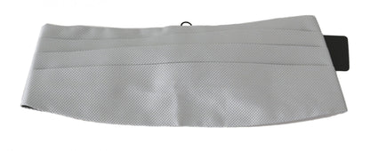 Dolce & Gabbana Elegant Silk Gray Cummerbund