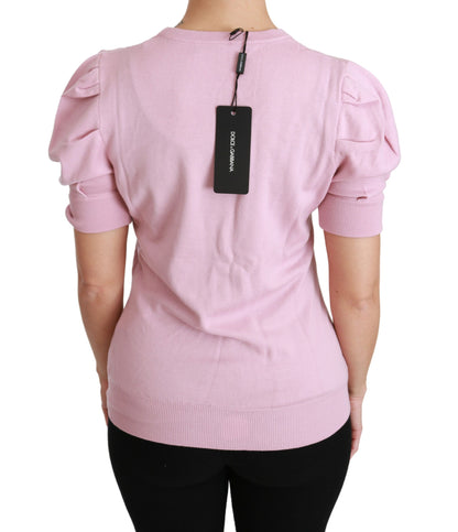 Dolce &amp; Gabbana Elegant Broderet Jomfruuldsbluse
