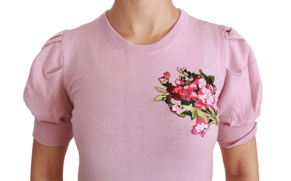 Dolce &amp; Gabbana Elegant Broderet Jomfruuldsbluse