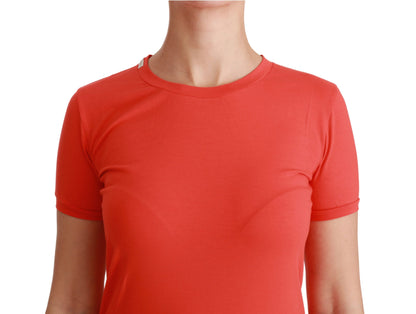 Dolce &amp; Gabbana Elegant Rød Crewneck Kortærmet T-shirt