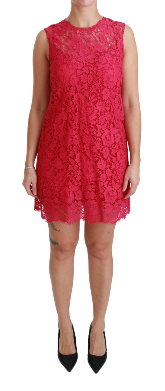 Dolce &amp; Gabbana Shocking Pink Mini Bodycon Kjole