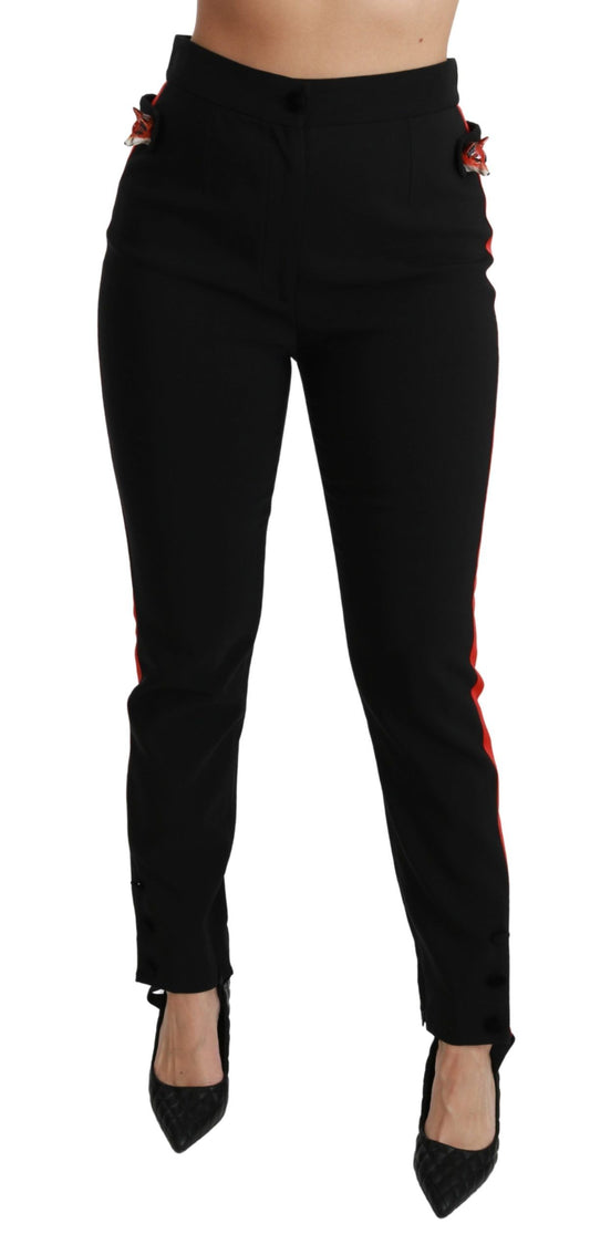 Dolce &amp; Gabbana Chic højtaljede skinny bukser i sort