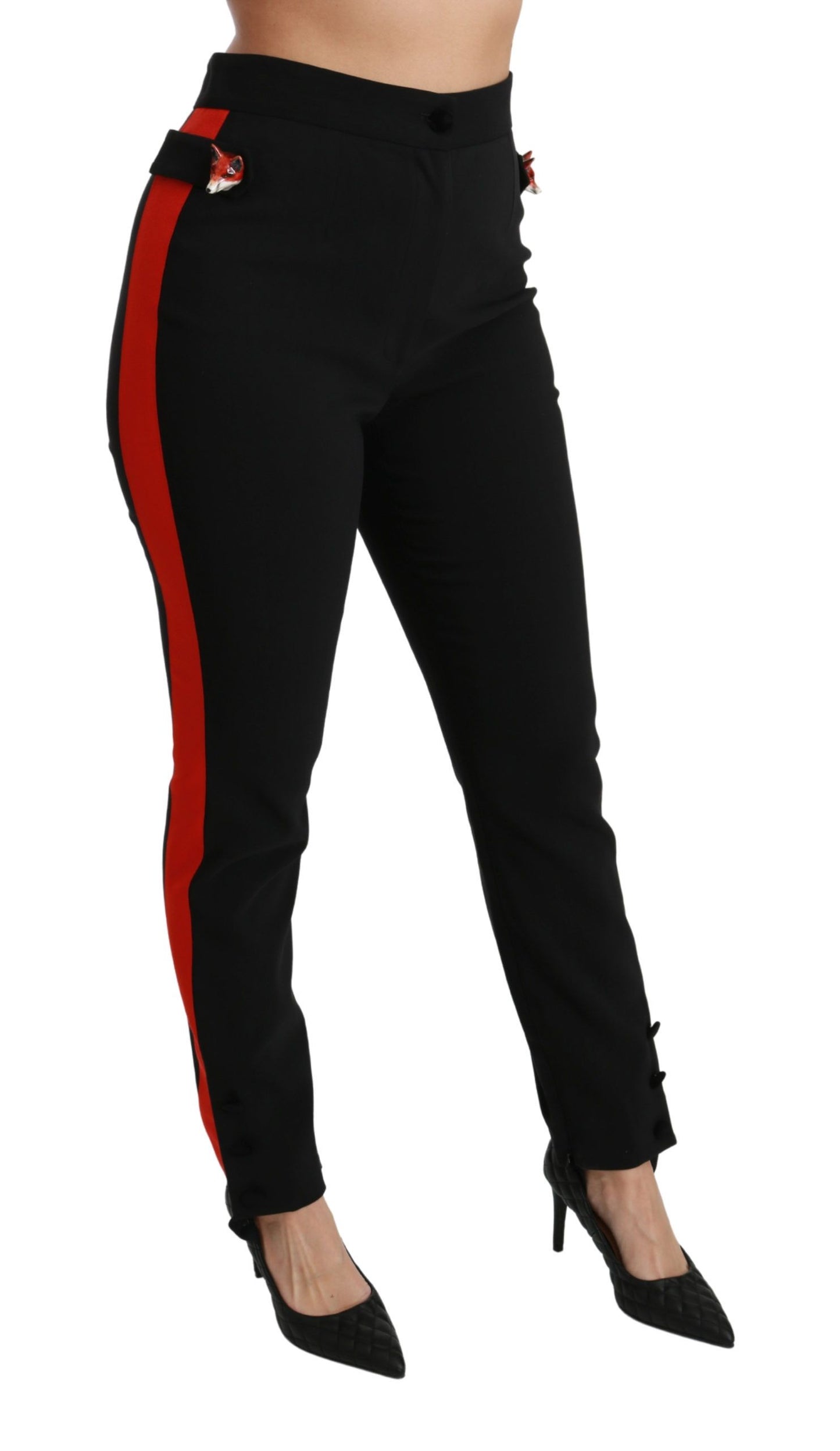 Dolce &amp; Gabbana Chic højtaljede skinny bukser i sort
