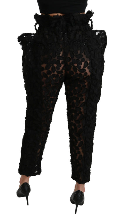 Dolce &amp; Gabbana Chic Tapered High Waist Blondebukser