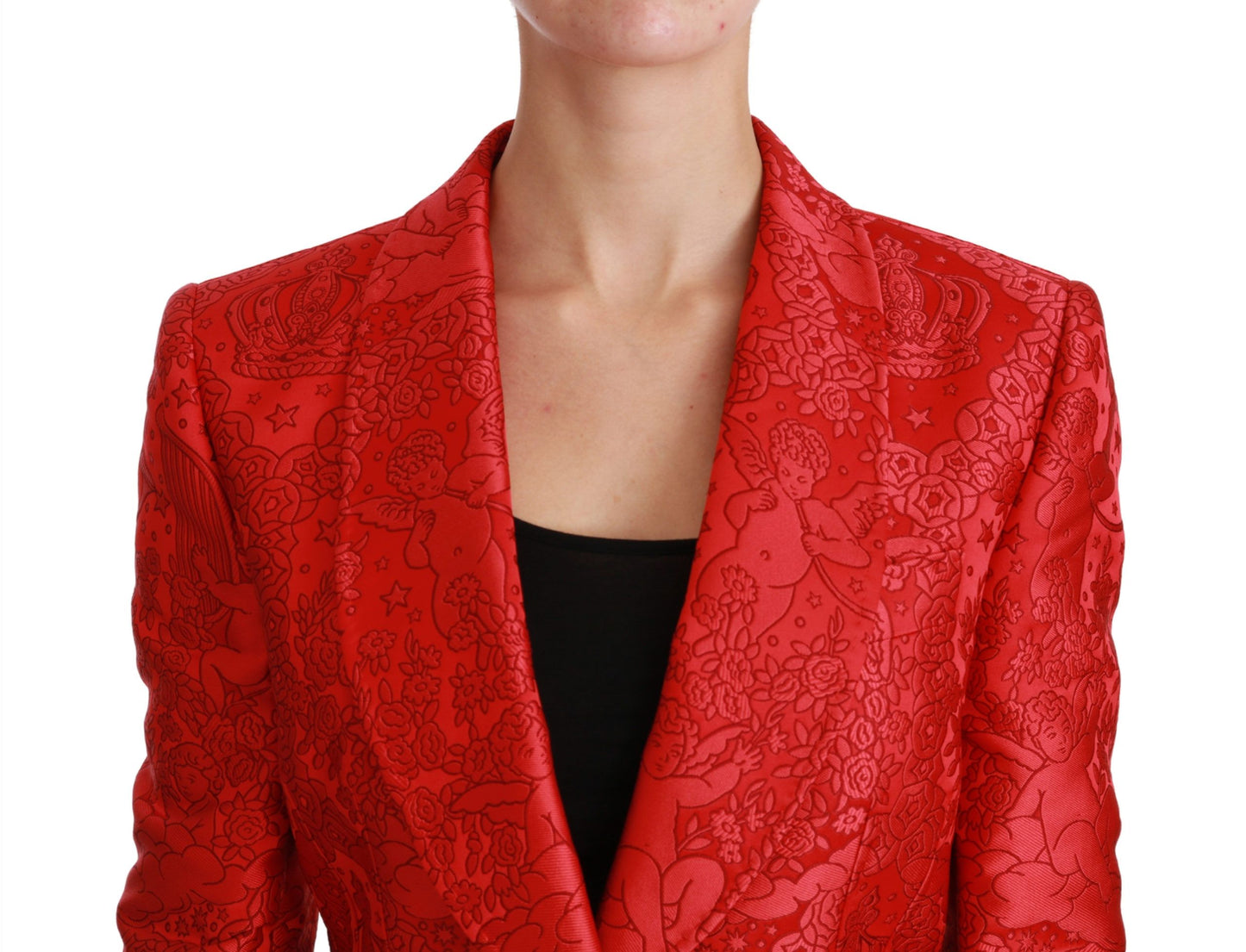 Dolce &amp; Gabbana Blazer i rødt blomsterengelmønster