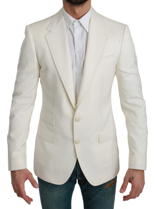 Dolce &amp; Gabbana Elegant Slim Fit Virgin Wool Blazer