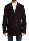 Dolce & Gabbana Elegant Bordeaux Taormina Cashmere Blazer