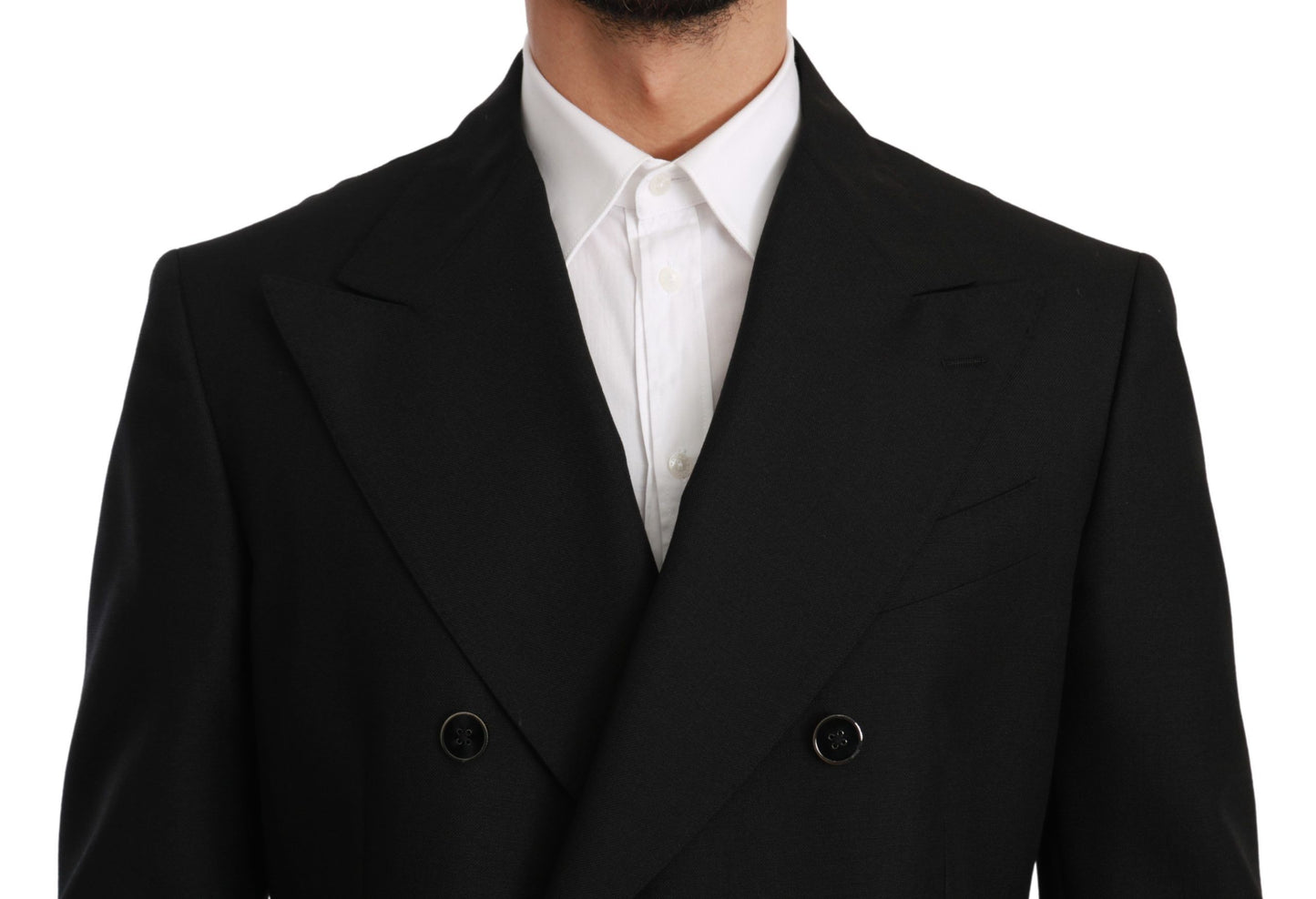 Dolce &amp; Gabbana Elegant Black Slim Fit Formel Blazer