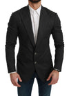 Dolce & Gabbana Elegant Grey Slim Fit Formel Blazer