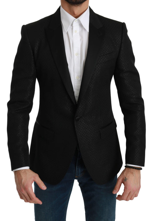 Dolce &amp; Gabbana Slim Fit Martini sort blazerjakke