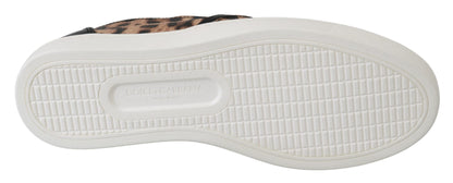 Dolce &amp; Gabbana Chic Leopard Print Loafers for elegant komfort