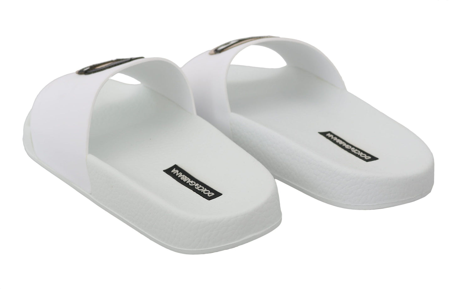 Dolce &amp; Gabbana Chic White Slide Sandaler - Luksus sommerfodtøj