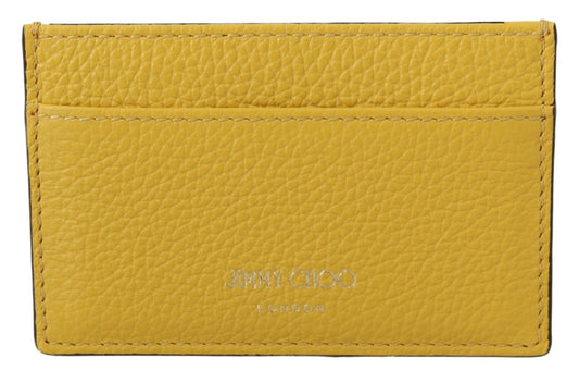 Jimmy Choo Sunshine Yellow Læderkortholder