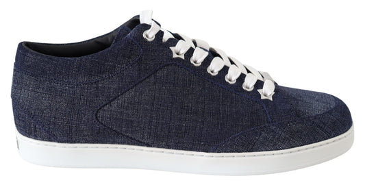 Jimmy Choo Chic Slip-On blå denim suede sneakers