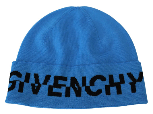 Givenchy Chic Woolen Beanie med signatur sort logo