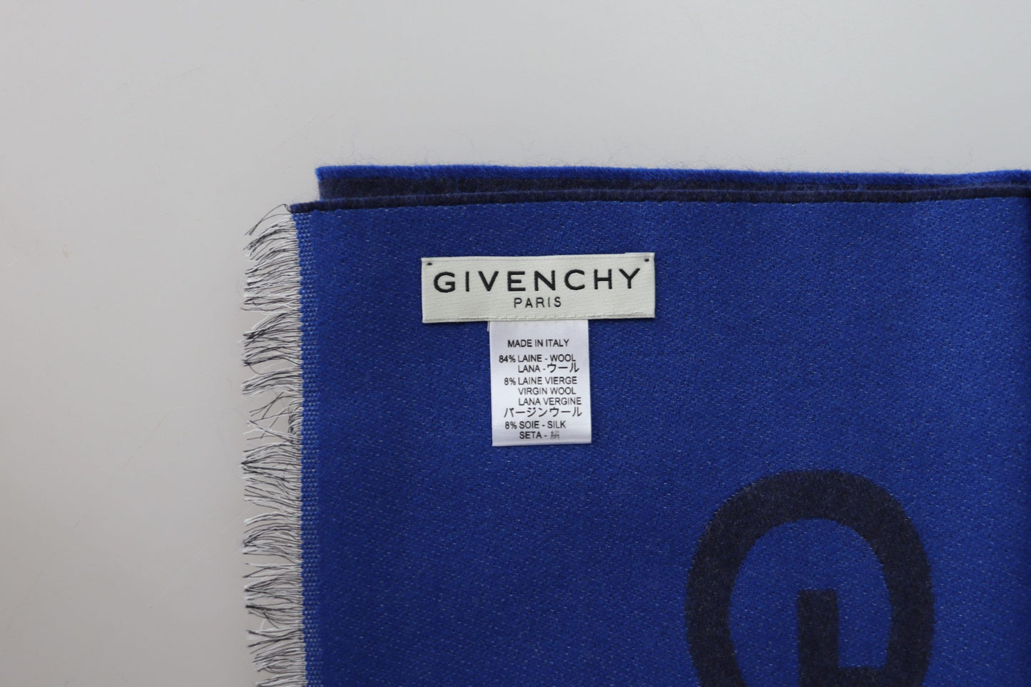 Givenchy Elegant unisex uldsilkeblend tørklæde