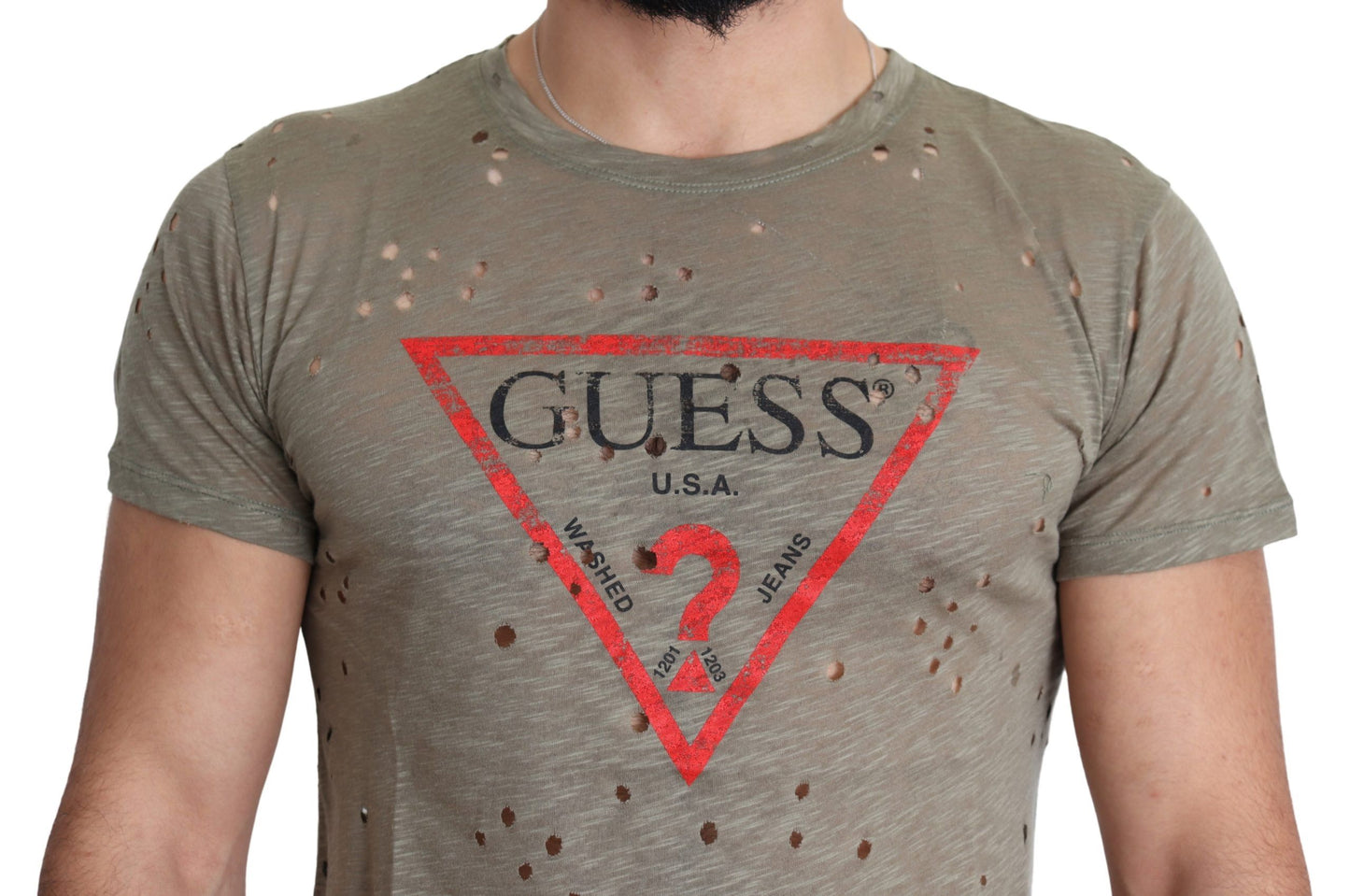 Guess Chic Brown Bomuld Stretch Tee