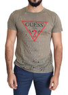 Guess Chic Brown Bomuld Stretch Tee