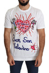 Dolce & Gabbana romantisk hjerte print rund hals t-shirt