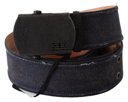 Ermanno Scervino Chic Blue Leather Waist Belt