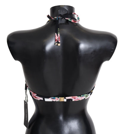 Dolce &amp; Gabbana Chic bikinitop med roseprint til elegante stranddage