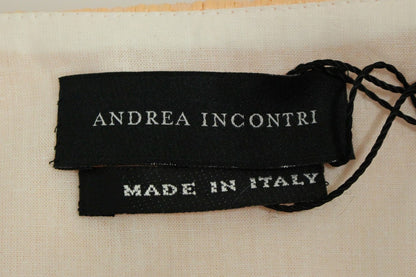 Andrea Incontri Chic Pink Silkeblanding Kortærmet Frakke