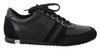 Dolce & Gabbana Elegant Black Leather Sport Sneakers