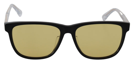 Diesel Chic Black Acetate solbriller med gule linser