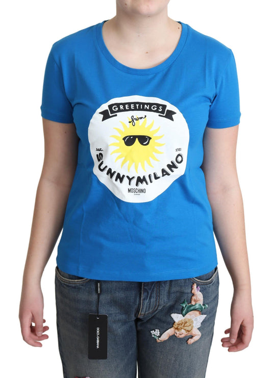 Moschino Sunny Milano Chic T-shirt med rund hals