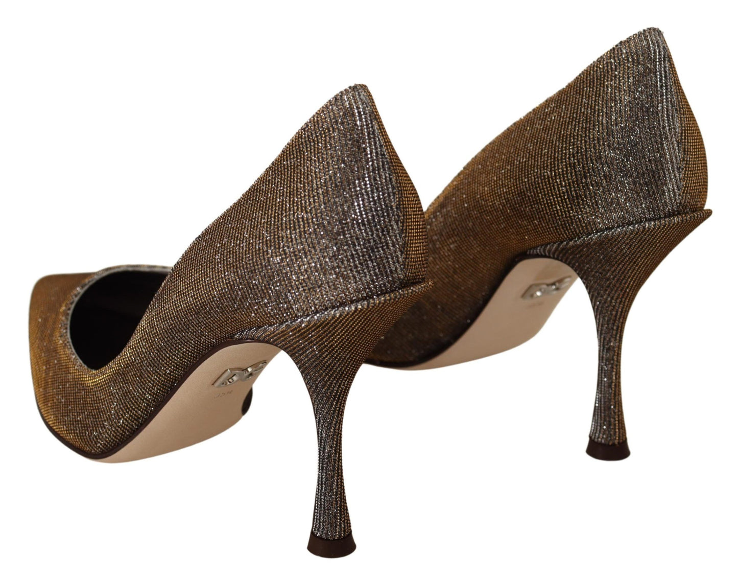 Dolce &amp; Gabbana Elegante Sølvfarvede Pumps Klassiske