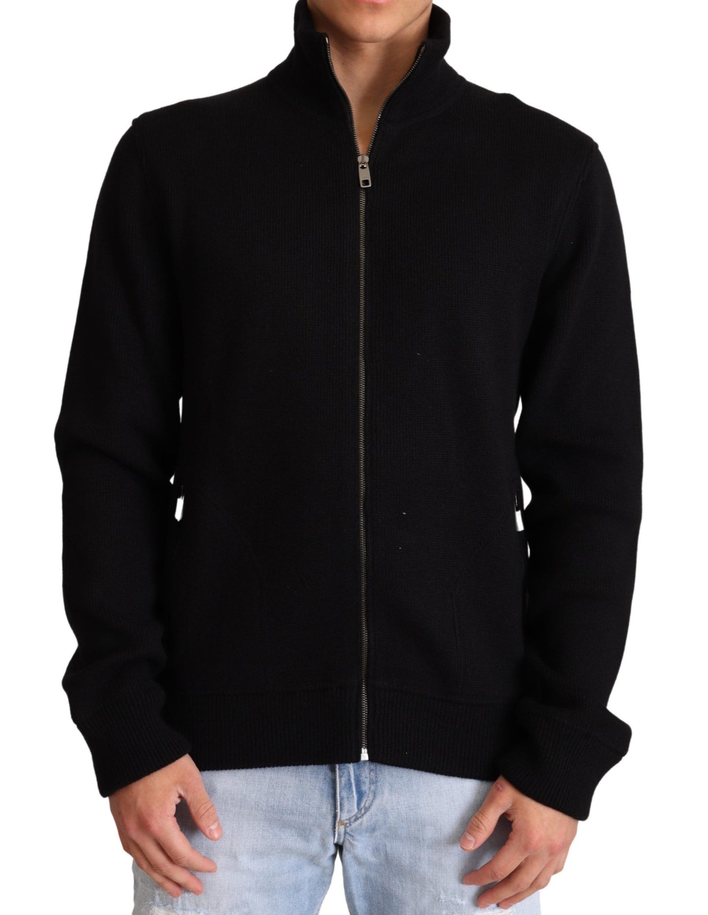 Dolce &amp; Gabbana Elegant High-Neck Cashmere Blend Sweater