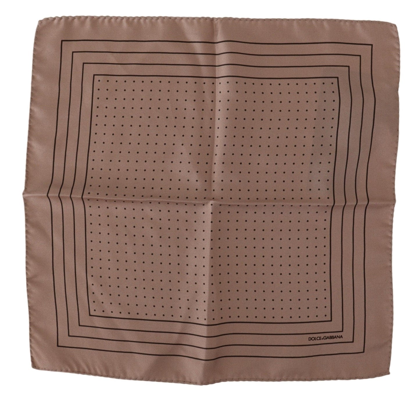 Dolce &amp; Gabbana Elegant Silk Dot Pocket Square