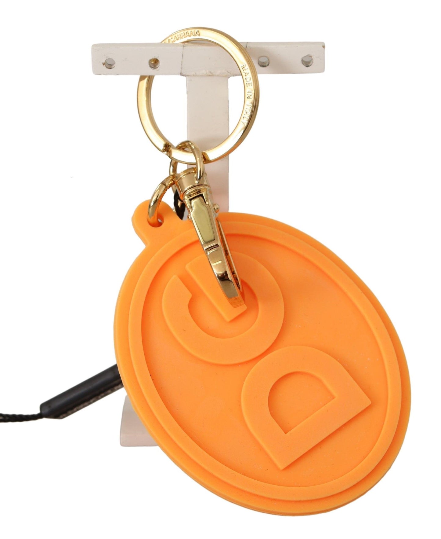 Dolce &amp; Gabbana fantastisk orange guld nøglering &amp; taske charm