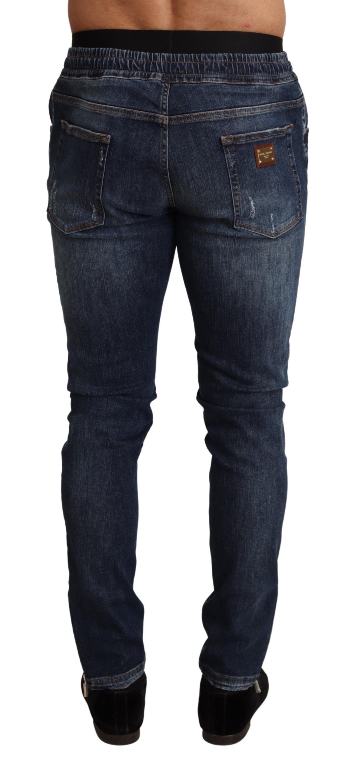 Dolce &amp; Gabbana elegante mørkeblå skinny jeans